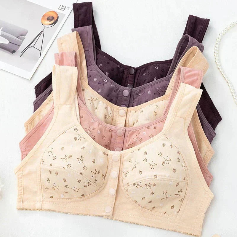 2025 New Anti Sagging Front Open Cooling Cotton Bra [pack of 3]
